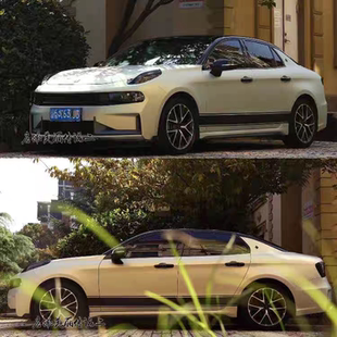 适用于领克03车身侧裙贴纸拉花 贴彩条 Z10车门下裙运动贴纸个性