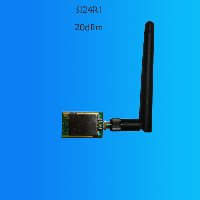 2.4G无线收发模块|远距离透传|nRF24L01P+PA|大功率100mW/SI24R1