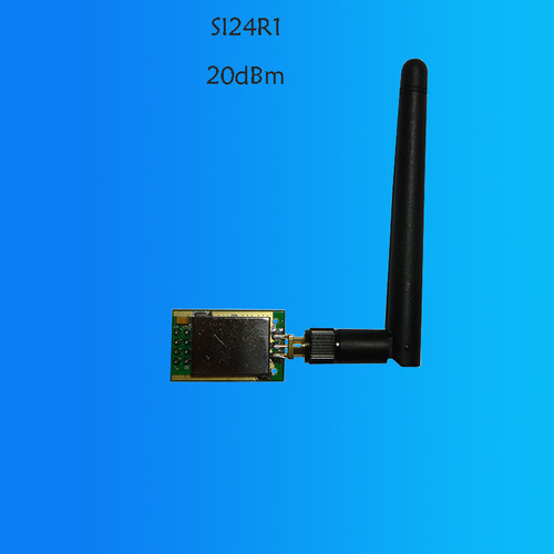 2.4G无线收发模块|远距离透传|nRF24L01P+PA|大功率100mW/SI24R1