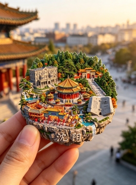 沈阳浮雕新款金属冰箱贴中街辽宁城市旅游景点纪念品磁贴送人礼物