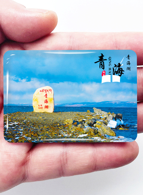 青海旅游景点冰箱贴茶卡盐湖塔
