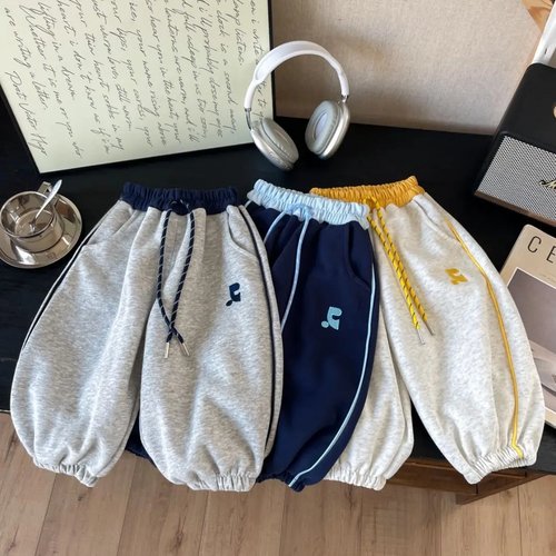 儿童裤子男童春秋款潮牌休闲卫裤