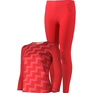 花雨伞保暖内衣女士加厚加绒秋衣裤秋裤套装内穿打底加厚贴片冬季