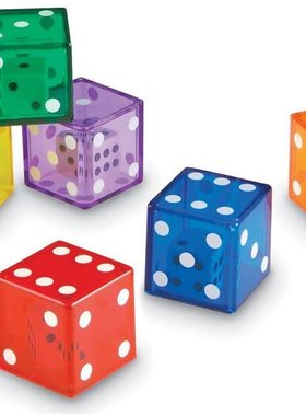 美国购回Learning Resources 记数玩具 双层大型骰子 数学启蒙