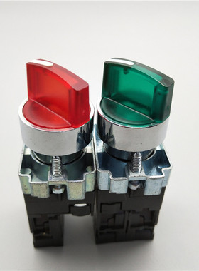 XB2-BK2361C BK2462C BE101C二档三挡带灯自锁选择旋转钮开关22mm