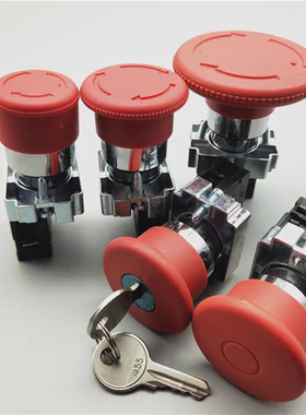 22mm蘑菇头自锁紧急停止按钮开关ZB2-BE102C XB2-BS542 442 642