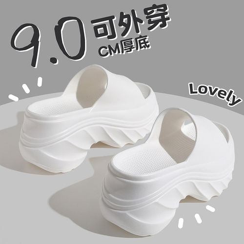 9cm厚底增高拖鞋女款夏季