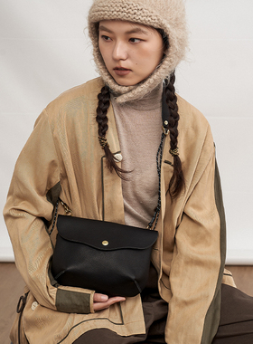 HKWORKSHOP【新品】牦牛皮Walkbag单肩斜挎邮差包通勤手机机能包