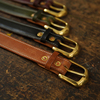 HK workshop The first layer Horween cowhide Vegetable tanned leather 30mm Hand made Belt Retro Yuppie belt