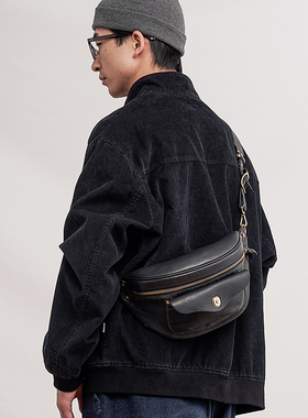 HKWORKSHOP英国油蜡布AP2单肩斜跨胸包机能骑行复古休闲腰包