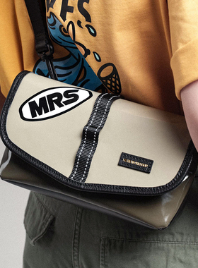 HKWORKSHOP联名MRS小方包CBC单肩斜跨骑行轻便通勤男女邮差包