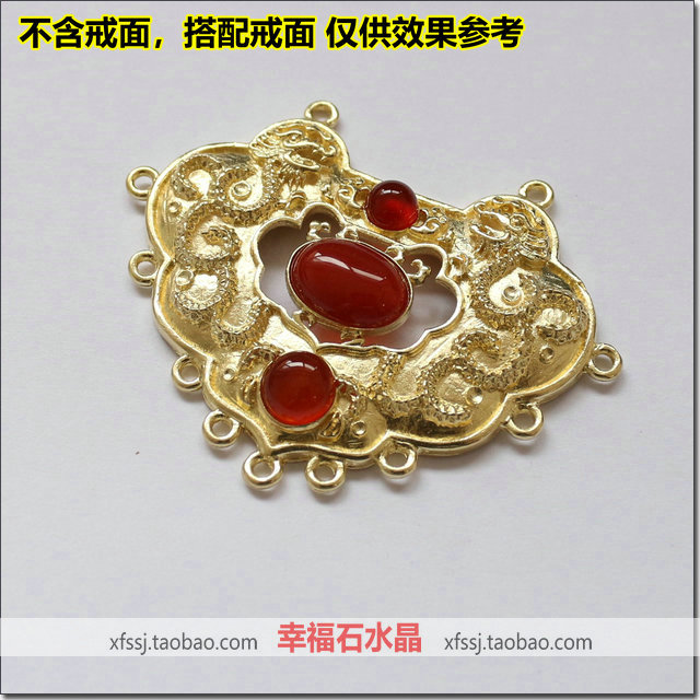 高档长命富贵璎珞项圈饰品配件