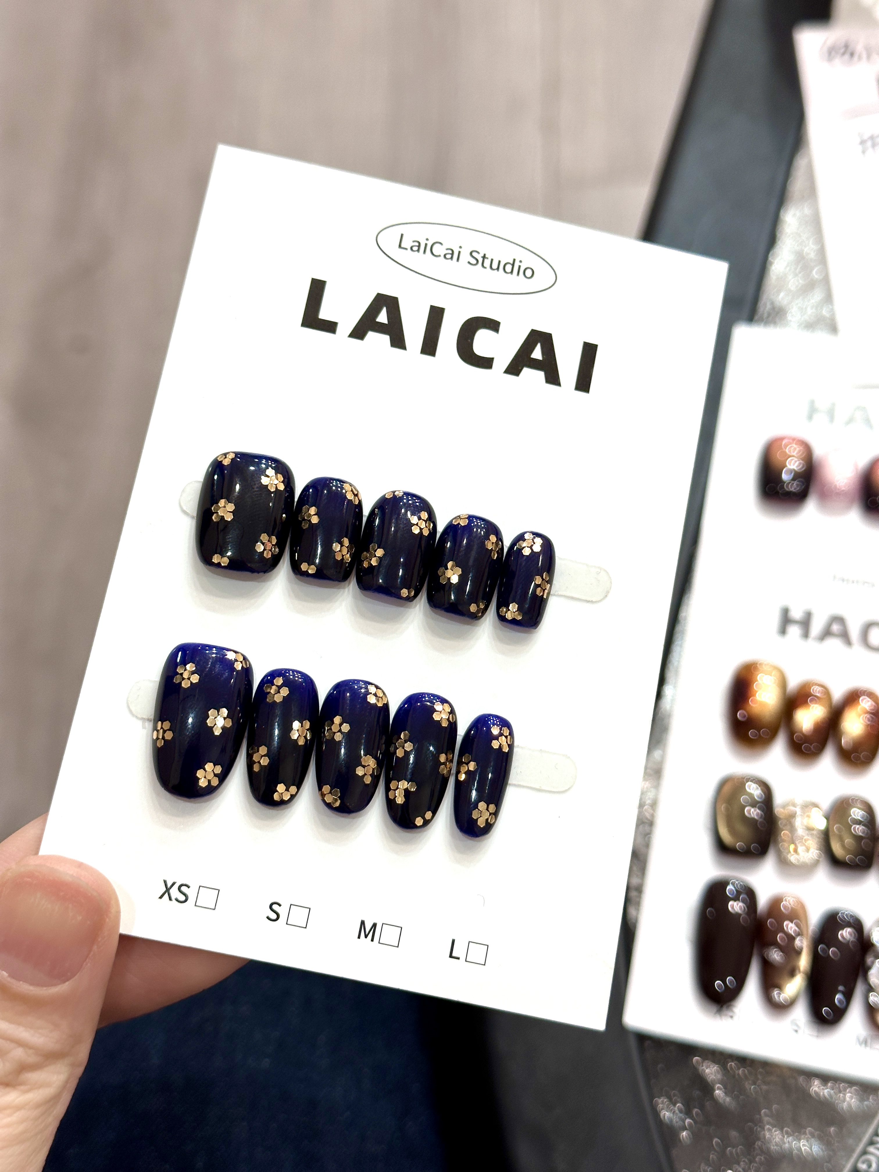 繁花似锦纯手工穿戴甲高级感美甲贴片成品可拆卸假指甲显白