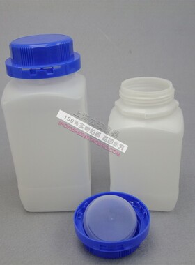 塑料蓝盖方瓶60/100/250/500/650/1000ML广口瓶试剂瓶分装样品瓶
