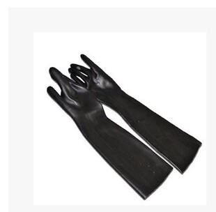 实验室加厚耐酸手套乳胶手套工业用化验使用