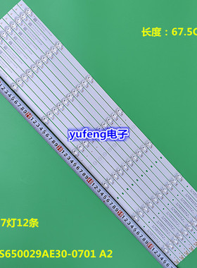 全新65寸组装机RF-BS650029AE30-0701 A2  7灯12条