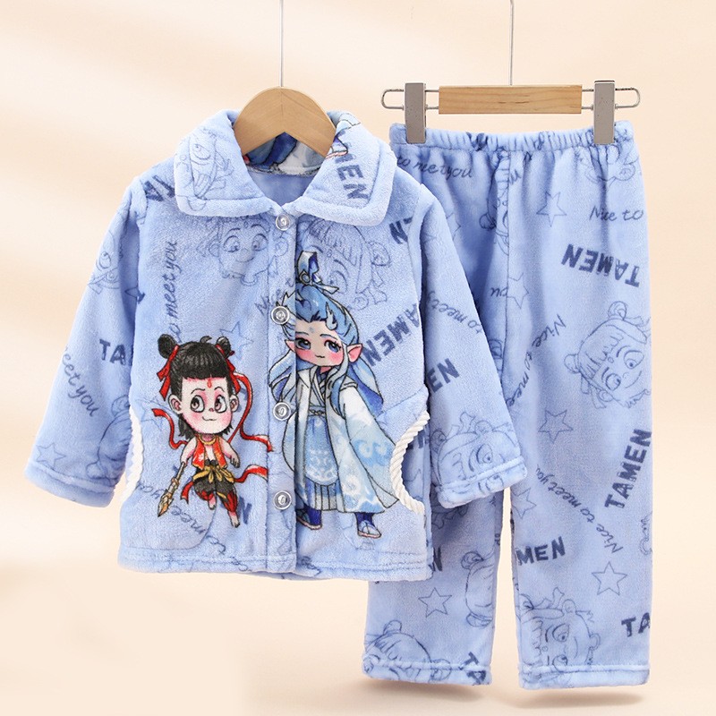 儿童睡衣珊瑚绒家居服奥特曼