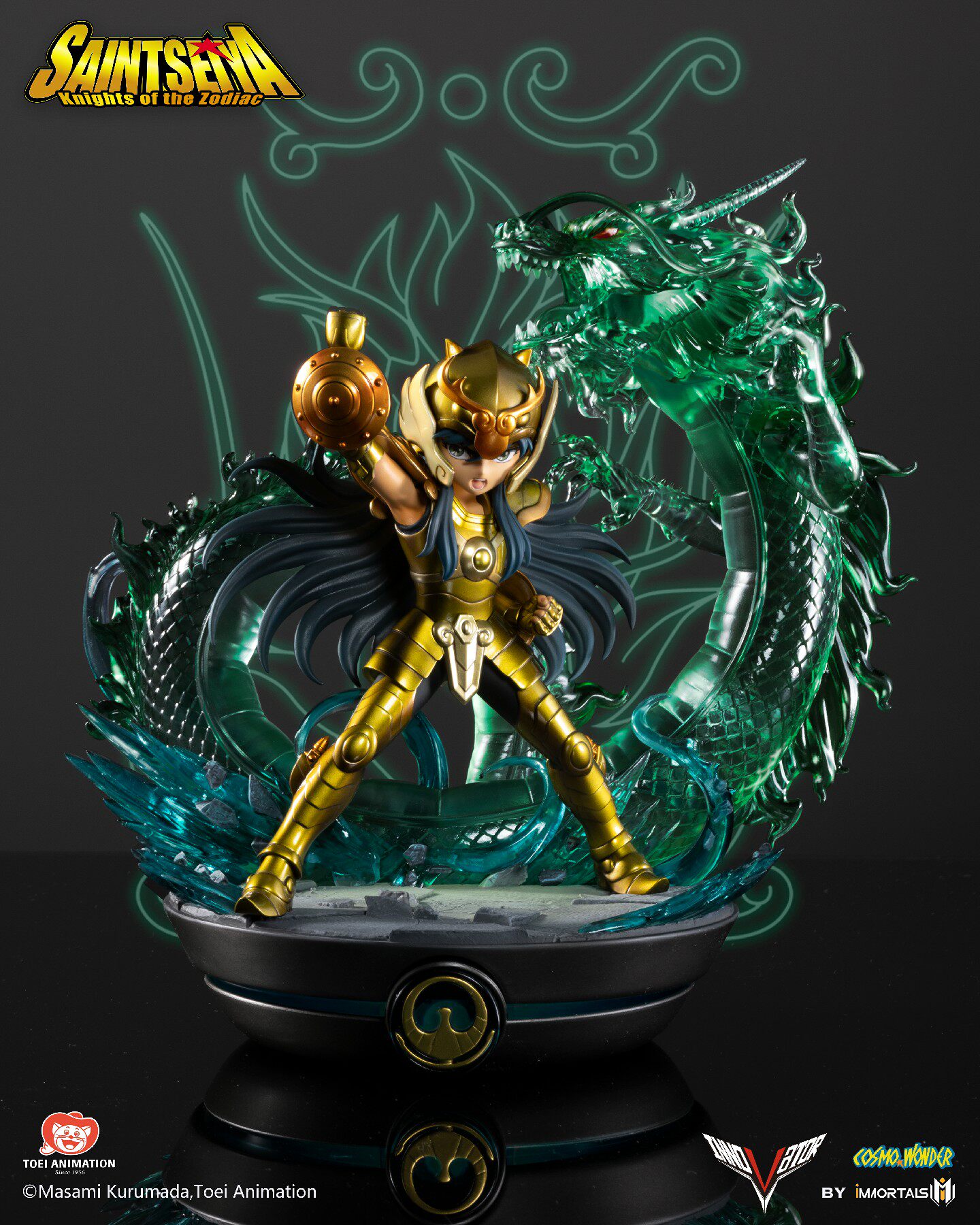 天神工业inn sd系列授权雕像 天秤座黄金圣衣 紫龙