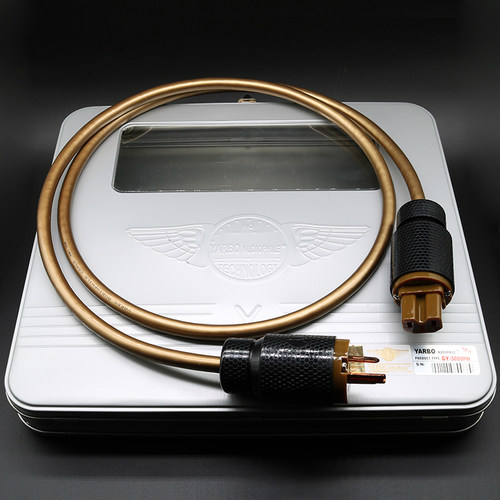 雅堡YARBO AUDIOPHILE GY-3000PW 特富龙绝缘镀银方芯美标电源线