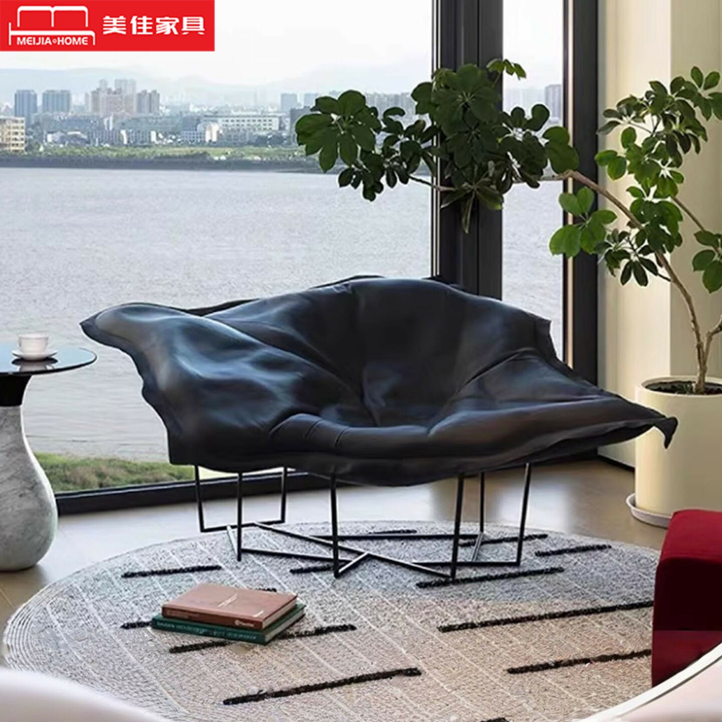 意式极简云朵休闲躺椅