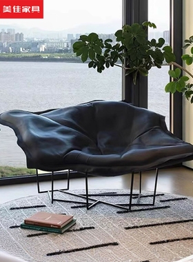 意式极简云朵休闲躺椅设计师创意异形单人沙发椅Poliform Wallace