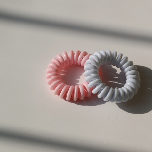 改进通用小号款 结实好看易回形果冻色夏日防水电话线发圈头绳