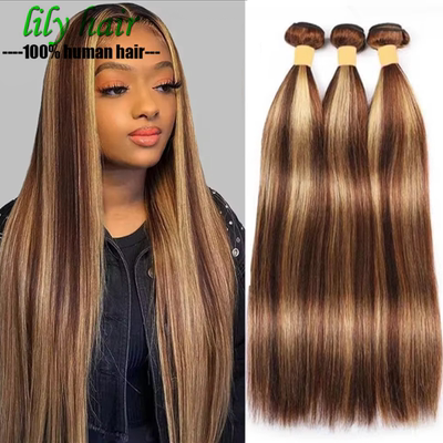 Body Wave Hair Bundles Highlight p4/27 human hair extensions