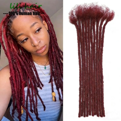 99j Loc Extensions Human Hair Handmade Dreadlock Extensions