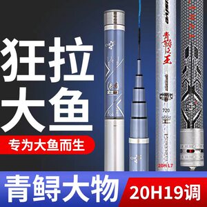 青鲟之王至尊版大物竿20HL7巨物竿钓鱼手杆19调青鱼鲟鱼竿钓鱼竿