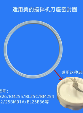 适用美的搅拌机密封圈BL25B26研磨刀座硅胶圈BM255/BL25B36绞肉圈