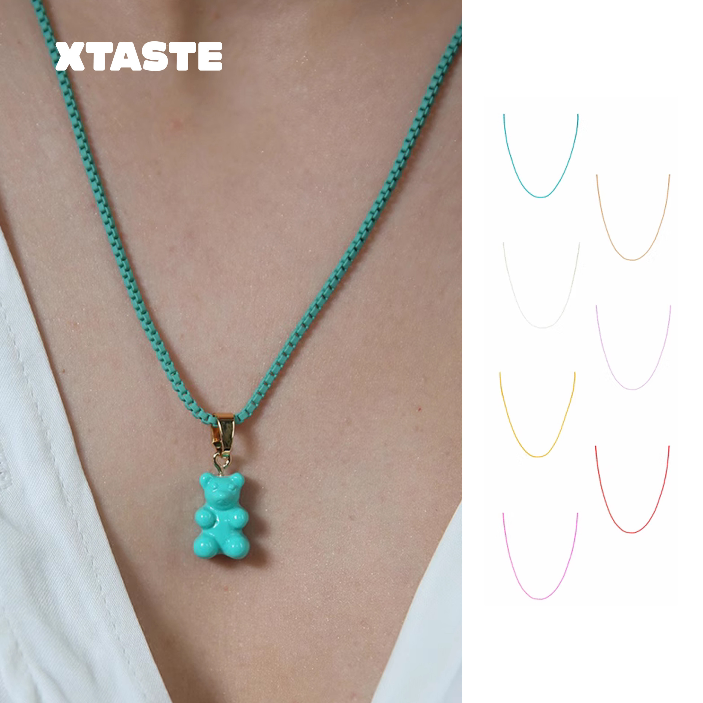 现货crystalhaze品牌哑光素链