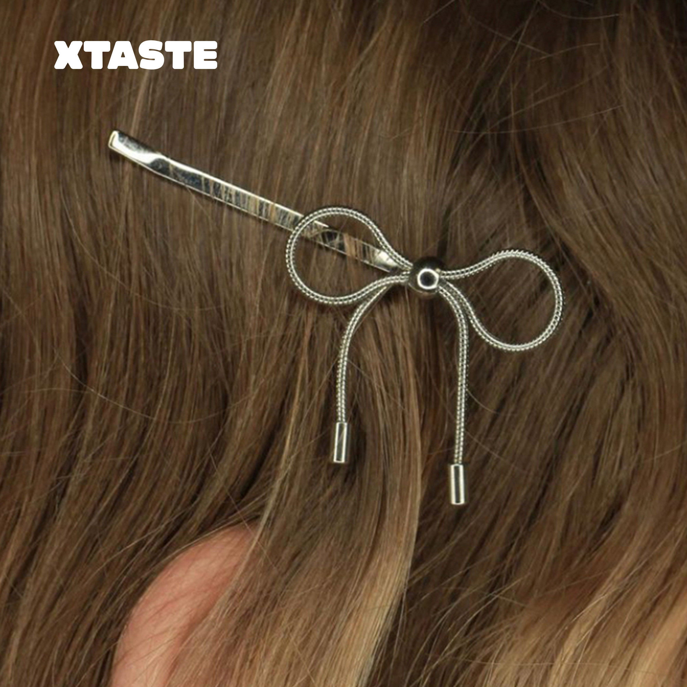 XTASTE 日本 Marland backus蝴蝶结一字夹发夹边夹潮流时尚甜美