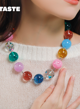 XTASTE MARLAND BACKUS 美国【彩色弹珠项链】原创Y2K千禧风配饰