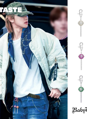 XTASTE BabyTarth【闪钻棒棒糖裤链挂件】明星同款小众设计吊坠