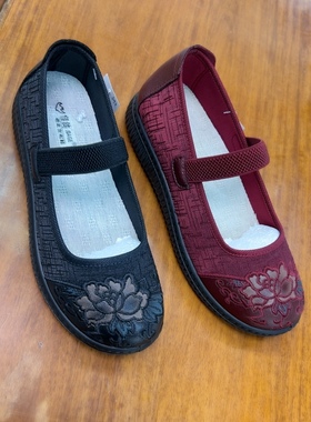 佳鸽老北京布鞋女鞋2025春季新款软底舒适妈妈鞋33340款