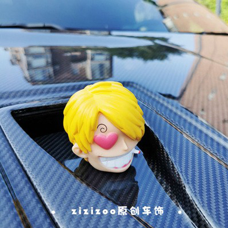 自制可爱卡通索隆汽车天线公仔天线球摩托外装汽车饰品海贼王