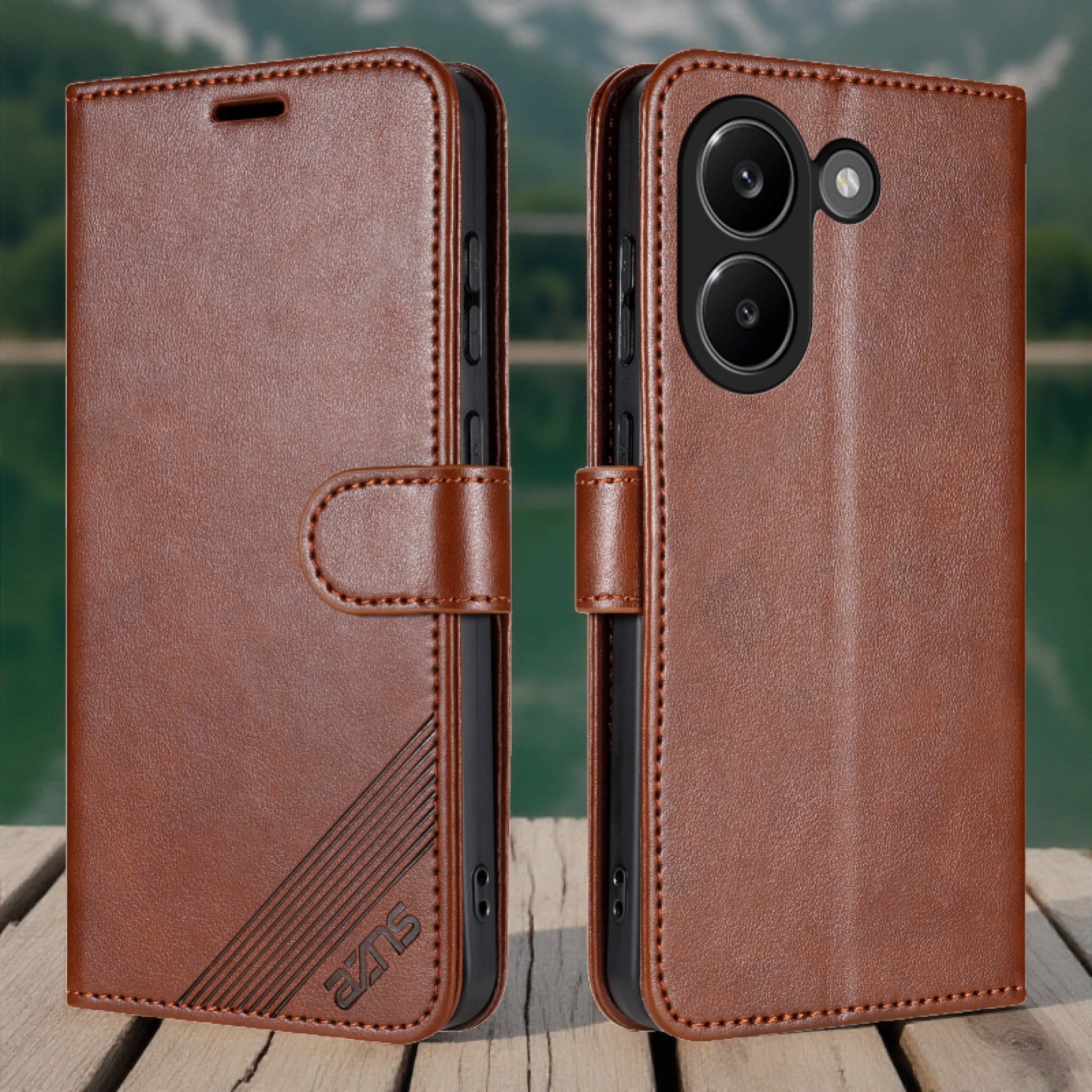 适用红米Turbo5手机壳防摔翻盖皮套插卡钱包款式全包软胶保护套男女时尚软胶简约皮夹高档耐用