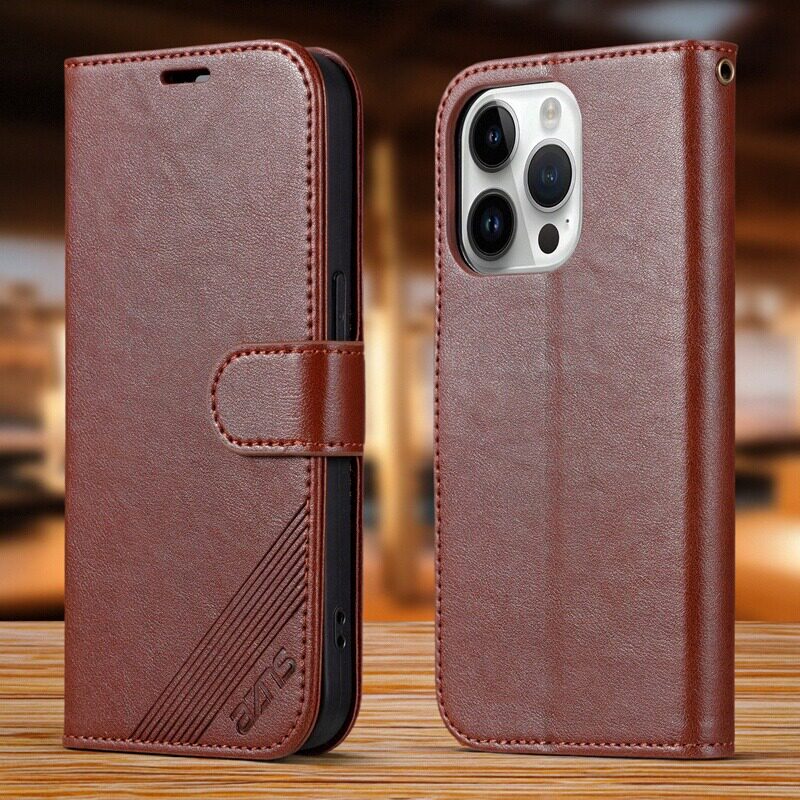 适用苹果16Pro手机壳翻盖式皮套插卡钱包款式防摔iphone16Pro保护套全包商务男女士软胶外壳高档皮夹