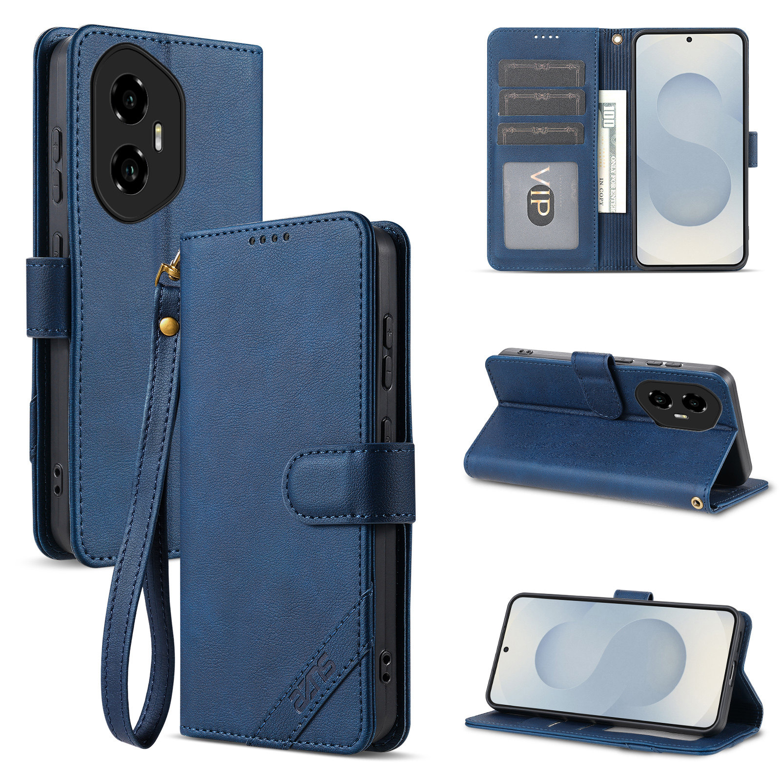 适用荣耀300手机壳防摔翻盖皮套插卡钱包款式全包软胶保护套男女时尚软胶简约皮夹高档耐用