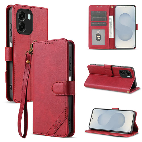 适用oppo A6t  5G手机壳防摔翻盖皮套插卡钱包款式全包软胶保护套男女时尚软胶简约皮夹高档耐用