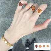 敦煌国风手指纹身贴防水防汗可水洗艺术风格 精致彩色贴纸 独特个性