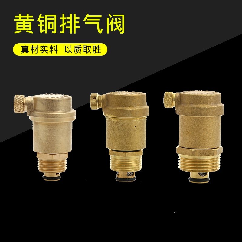 全铜自动排气阀暖气排气阀 管道水管放气阀4分6分1寸dn15dn20dn25