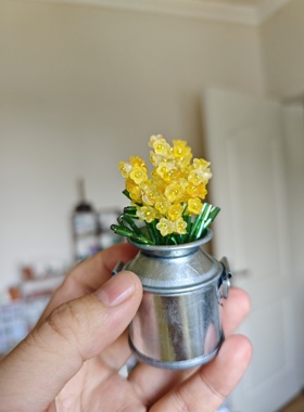 手工串珠风信子花瓶迷你花盆栽装饰摆件创意手工植物