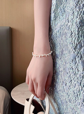 淡水珍珠手串小米粒招桃花巴洛克