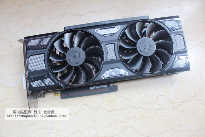 EVGA GTX1070 8G SC GAMING ACX 3.0 white LED双风扇做工扎实