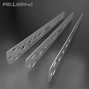 RISK自行车长度测量尺辐条工具 钢丝量规 轮组花鼓辐条 工具测量