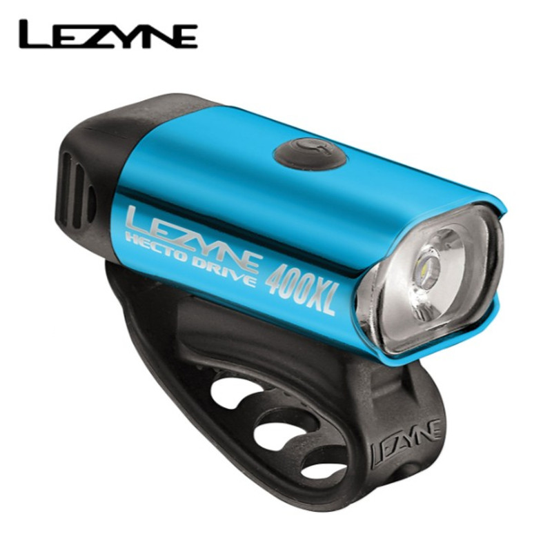 LEZYNE雷音灯 自行车前灯夜骑车前灯400XL卡扣式USB充电防风