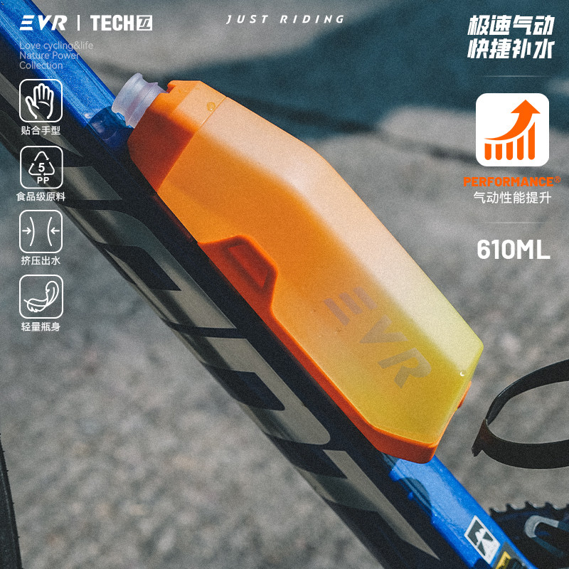 EVR-tech系列新款破风气动水壶自行车公路车骑行挤压式水壶 - 实物图