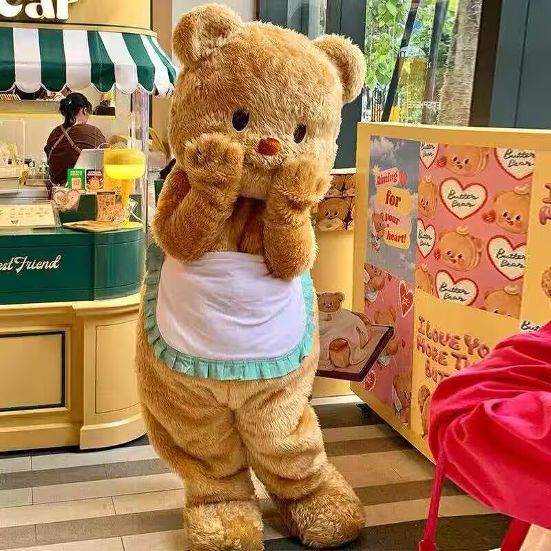出租奶油小熊玩偶服人偶服网红同款玩偶服装人穿人偶衣服公仔小熊图片