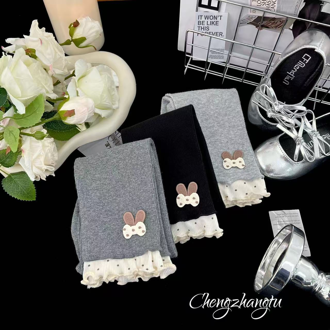 女童春秋新款打底裤儿童新款韩系甜美新中式修身长裤女宝百搭裤子,童装/婴儿装/亲子装,裤子,淘宝优惠券,粉丝福利购,淘宝优惠卷